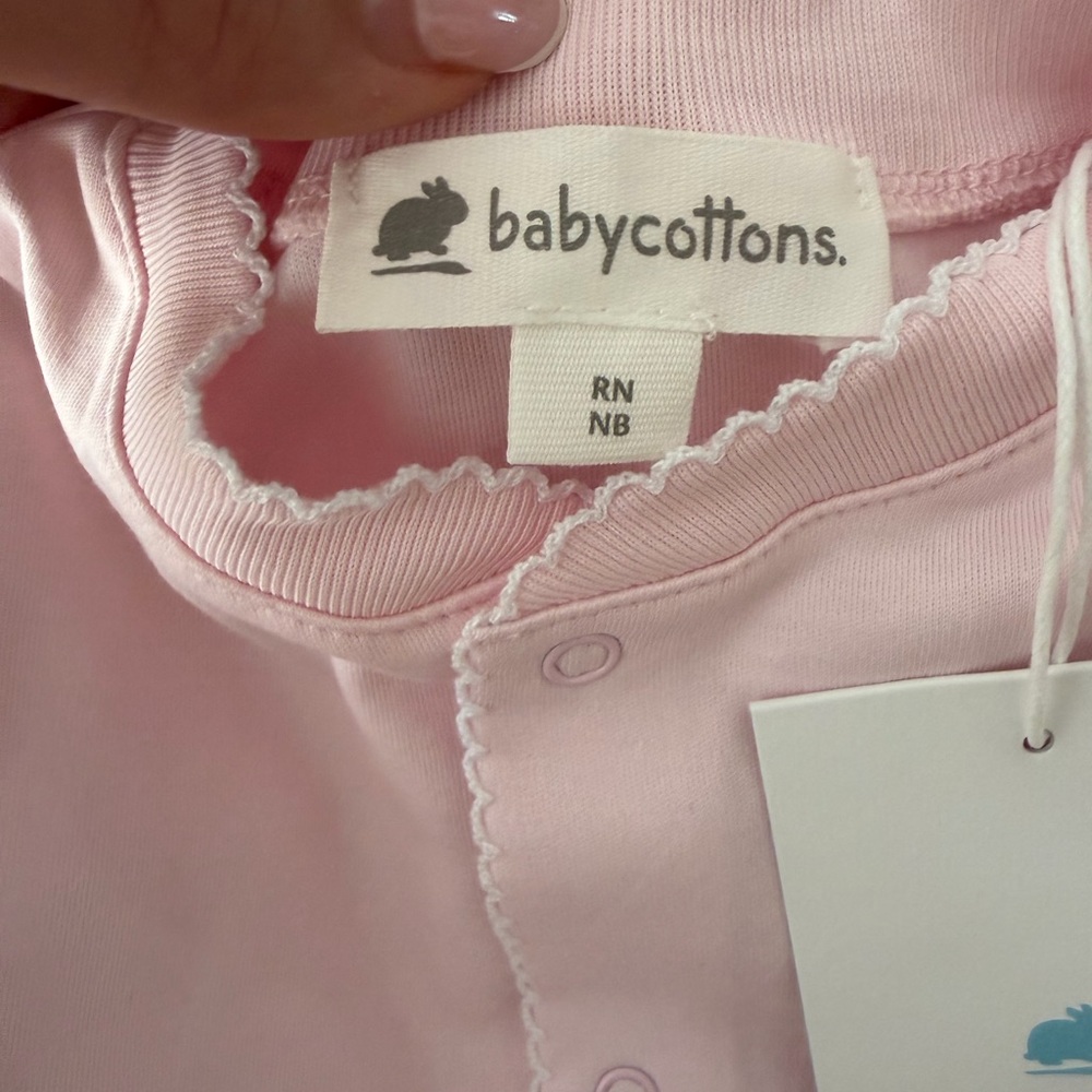 babycottons premium Peruvian Pima cotton logo Footie - Picture 5 of 8